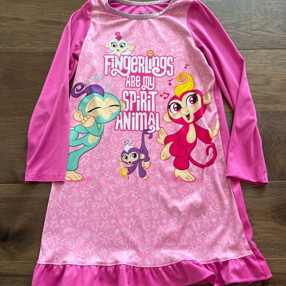 Fingerlings Pajamas Girls' Spirit Animal Sleep Nightgown (8)